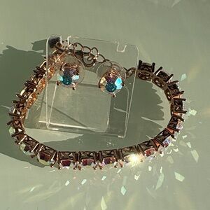 Elegant Gold and iridescent impression Jewelry Set